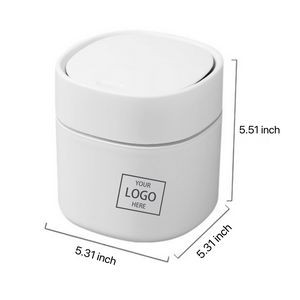 Mini Desktop Trash Can with Pop-up Lid