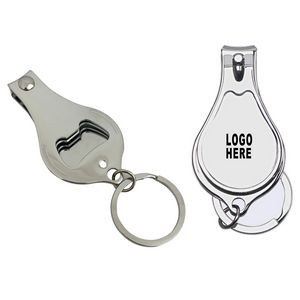 4 in 1 Carbon Steel Nail Clipper/Bottle Opener/Nail File/Key Ring