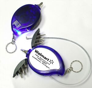 Mini Screwdriver Tool Kit w/LED Flashlight & Tape Measure