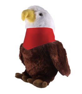 Soft Plush Stuffed Eagle with Bandana