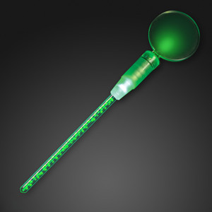 Deluxe Dual Green LED Cocktail Stirrer - BLANK