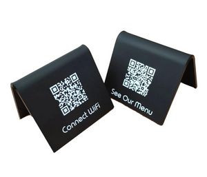 Mini Acrylic QR Menu stands, table signs