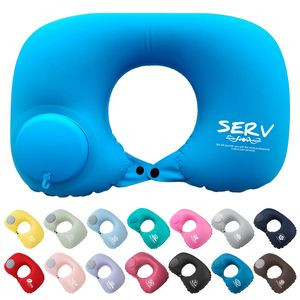 Portable Press Inflatable U-Shape Neck Pillow