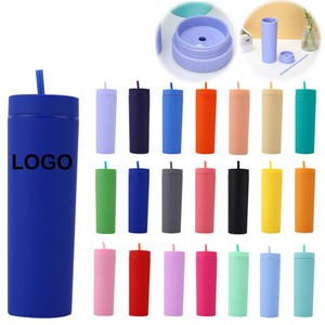 16 Oz Skinny Double Wall Tumbler