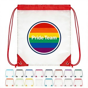 Clear Drawstring Backpack (12"x12")