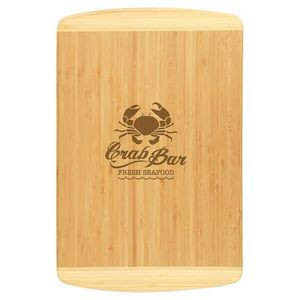 Bamboo Cutting Board 2-Tone 18" X 12"