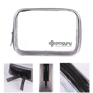 PVC Zippered Toiletry Carry Pouch (X Large)
