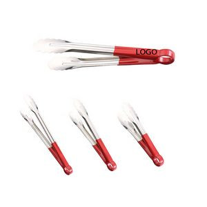 Non-Slip Grip Stainless Steel Kitchen Tongs