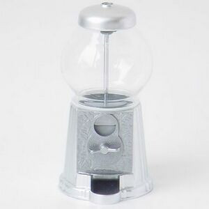 9" Gum ball Machine W/ Chrome Accent