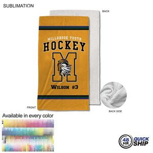 48 Hr Quick Ship - Team Blanket in Plush and cozy Mink Flannel Fleece, 30x60, Stadium size