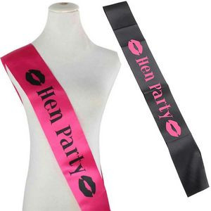 Custom Satin Sashes