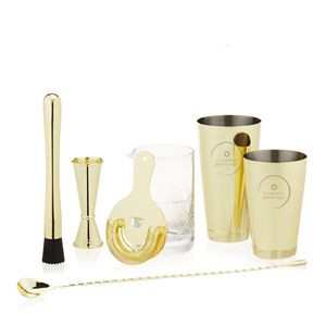 Gold 7- Piece Bar Essentials Set by Viski®