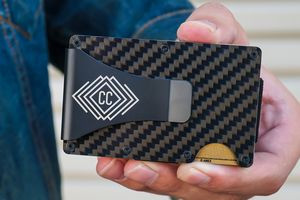 The Defender Slim Carbon Fiber RFID Blocking Wallet