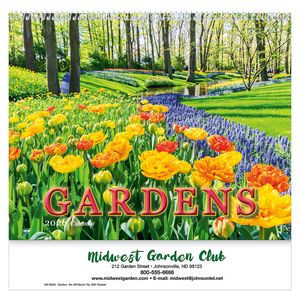 Gardens Wall Calendar: 2025 Spiral Bound