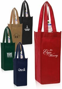 Non-Woven Vineyard One Bottle Wine Bags (5"x12")
