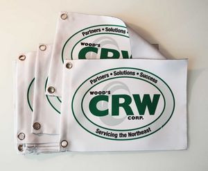 Golf Course Flag, Mini single sided, Number or Custom printed.