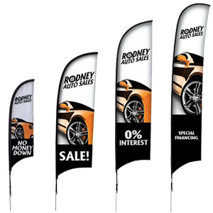 7', 9', 13' & 17' Razor Flags with Hardware