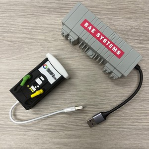 Custom PVC Molded 3 Port USB 2.0 Hub