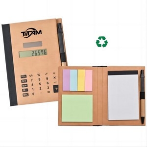 Recycle Write Notebook & Pen with Calculator