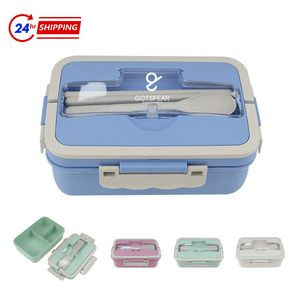 Wheat Straw Portable Lunch Box Set Of 3