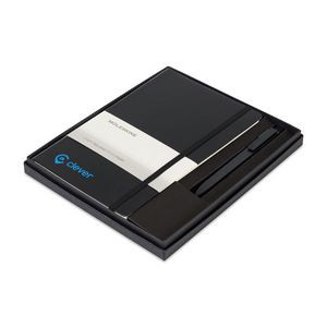 Moleskine®Hard Cover Large 12-Month Weekly 2025 Planner and GO Pen Gift Set - Black
