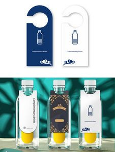 Custom Paper Hotel Mineral Water Bottle Hang Tags