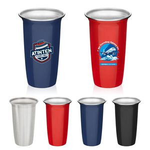 16 Oz Reusable Stainless Steel Stadium Pint Cup