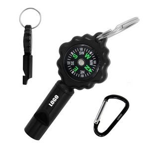 2 in 1 Whistle w/Carabiner