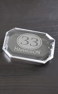 Faceted Rectangle Paperweight