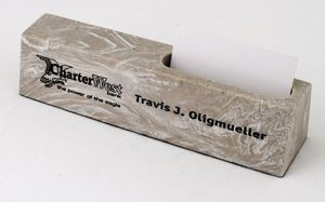 Name Bar w/Business Card Holder