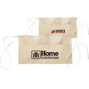Handy 2-Pocket 100% Cotton Fabric Waist Apron USA Decorated (24" x 12")