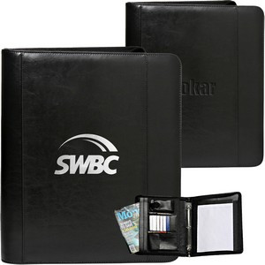 Custom Zippered 3-Ring Portfolio
