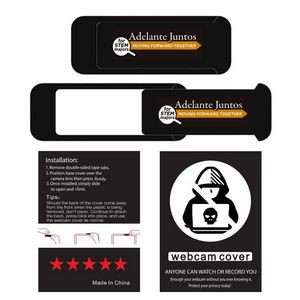 Full Color Webcam Cover (Instruction Card Pack Available)