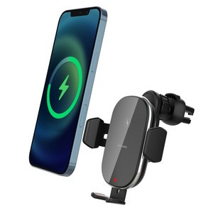 15W Fast Auto Sensing Car Wireless Charger Phone Mount With Air Vent Adjustable Holder In Mirror