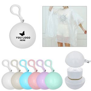 Portable Raincoat w/Disposable Poncho Balls