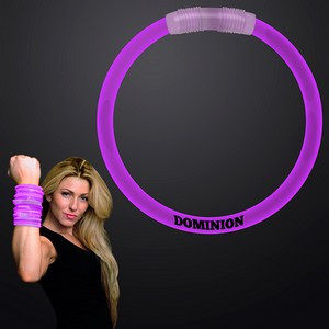 8 inch PURPLE Glow Bracelets - Domestic Print