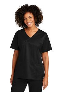 WonderWink® Women's WorkFlex™ Mock Wrap Top