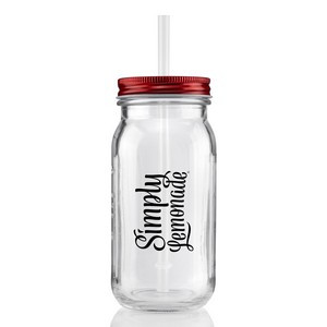 20 oz. Vintage Glass Mason Jar