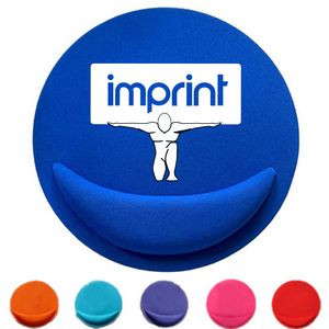 Round EVA Mouse Pad with Wrist Rest