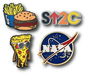 Custom Lapel Pins - 7/8" Cloisonne Hard Enamel