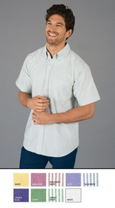 Men's Short Sleeve Cotton/ Poly Oxford Shirt w/Patch Pocket