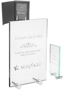 Mid Size Chroma Glass Awards with Double Stand