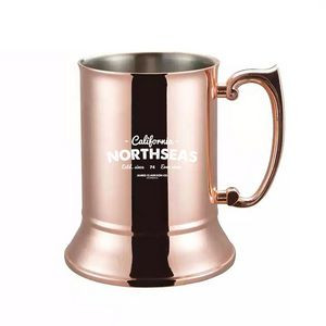 Double Wall Beer Stein Mug W/Handle