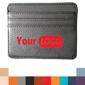 Custom Pu Leather Credit Card Holder Wallet