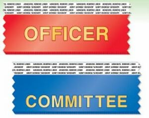 Horizontal Stock Title Ribbon with two-sided tape (1 5/8" x 4")