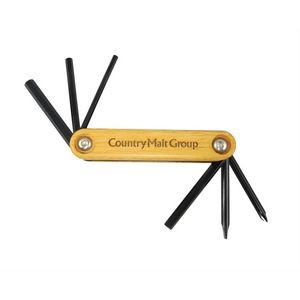 Folding Bike Tool With Wood Handle