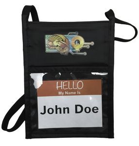 Full Color Multi Pocket Event Pouch w/Adjustable Lanyard