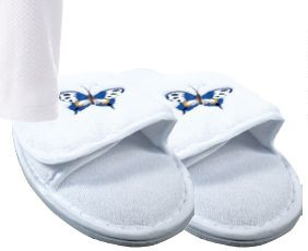 Plush Slipper w/Velcro