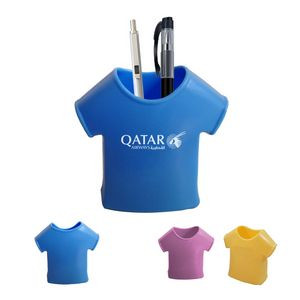Custom T-Shirt Shape Plastic Pen Holder