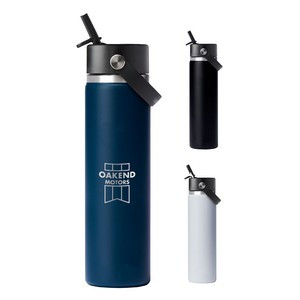 Hydro Flask® Wide Mouth 24oz Bottle with Flex Straw Cap